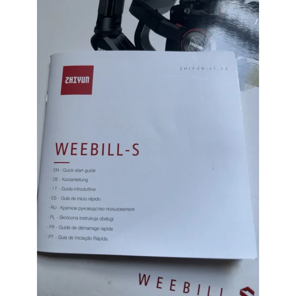 Zhiyun Weebill S 3-Axis Handheld Gimbal Stabilizer for DSLR & Mirrorless Camera